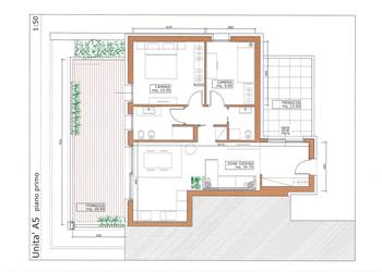 Treviso Zona Ospedale, Nuovo Classe A4: Bicamere con Doppio Bagno e Terrazzo 30 mq